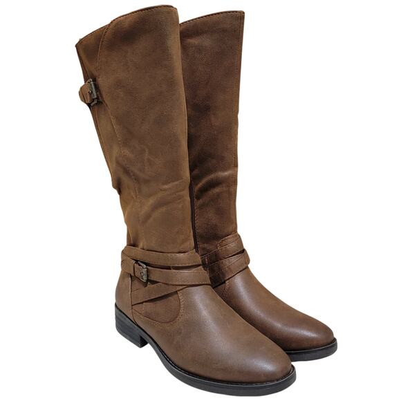 Baretraps Women Alysha Knee High Equestrian Riding Boots US 7M Brush Brown - Picture 1 of 6